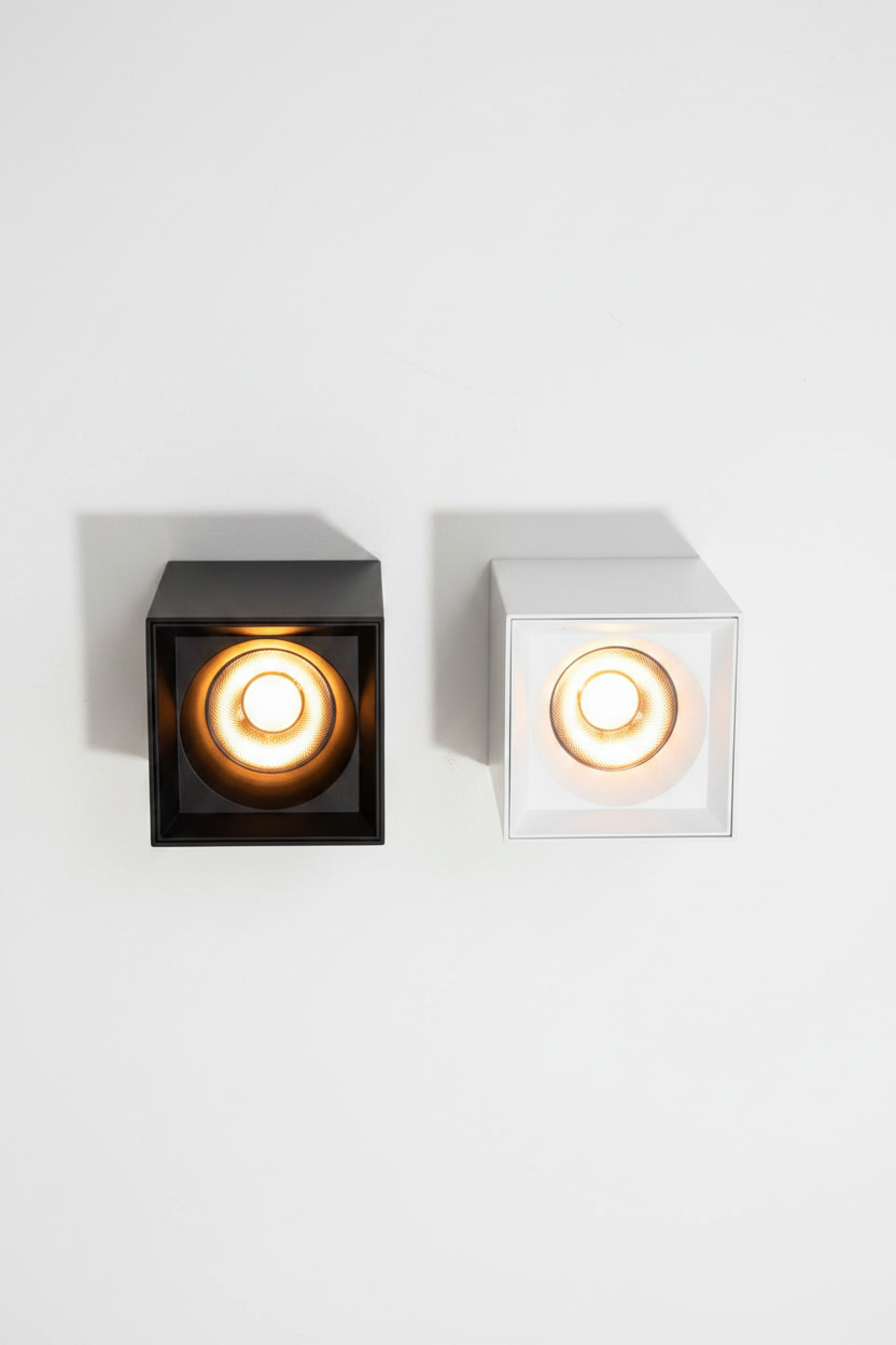 Faretto Nox Square - Bianco