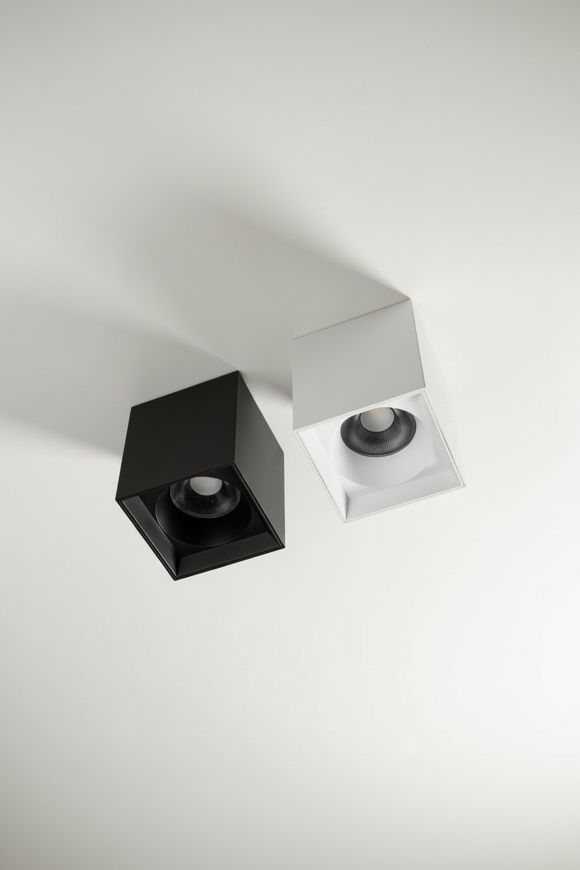 Faretto Nox Square - Nero