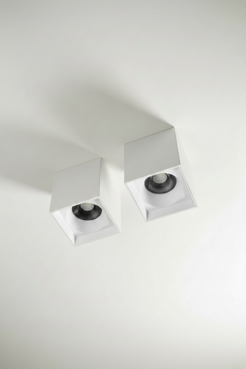 Faretto Nox Square - Bianco