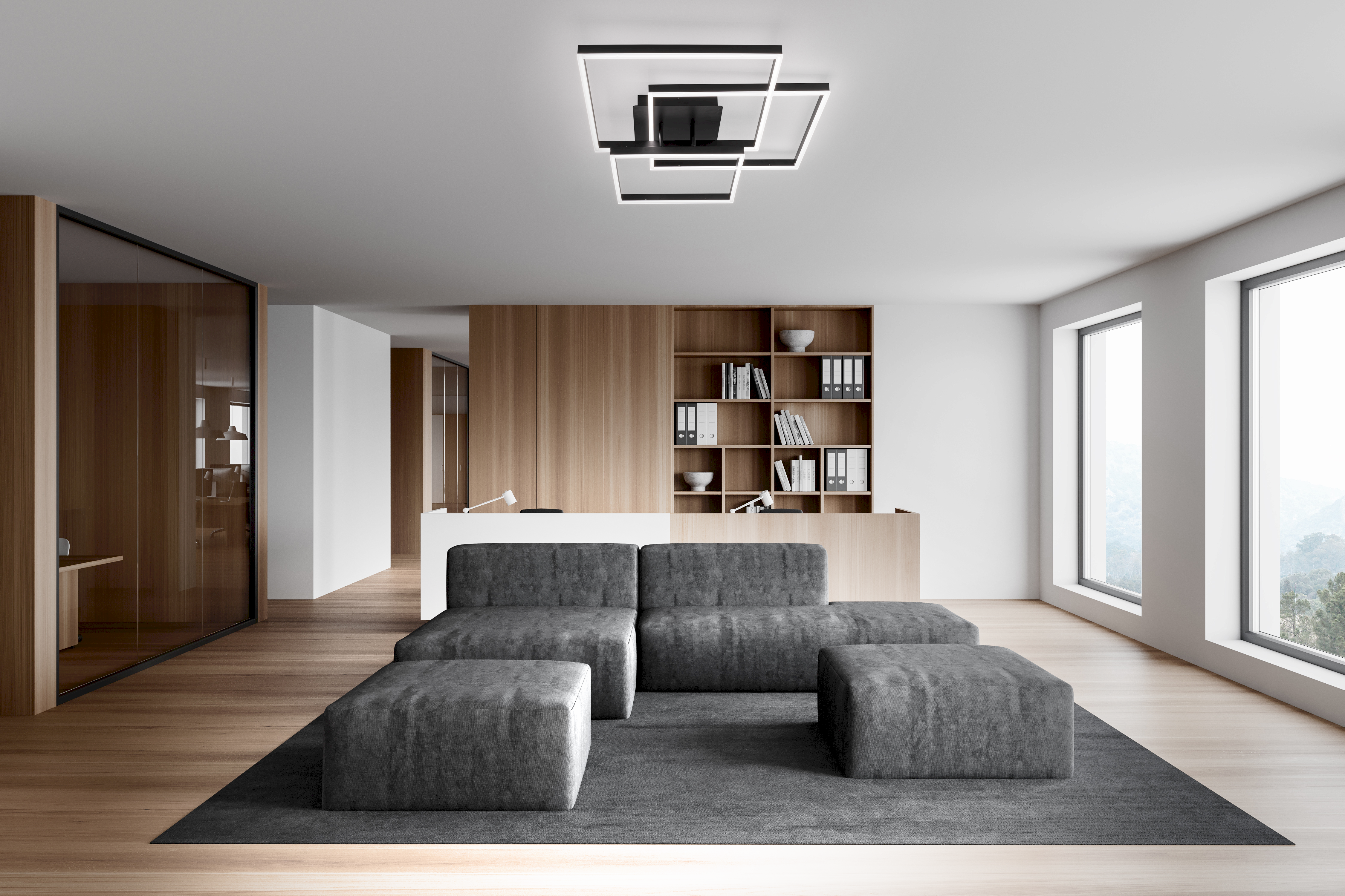 Plafoniera Minerva- 3 elementi