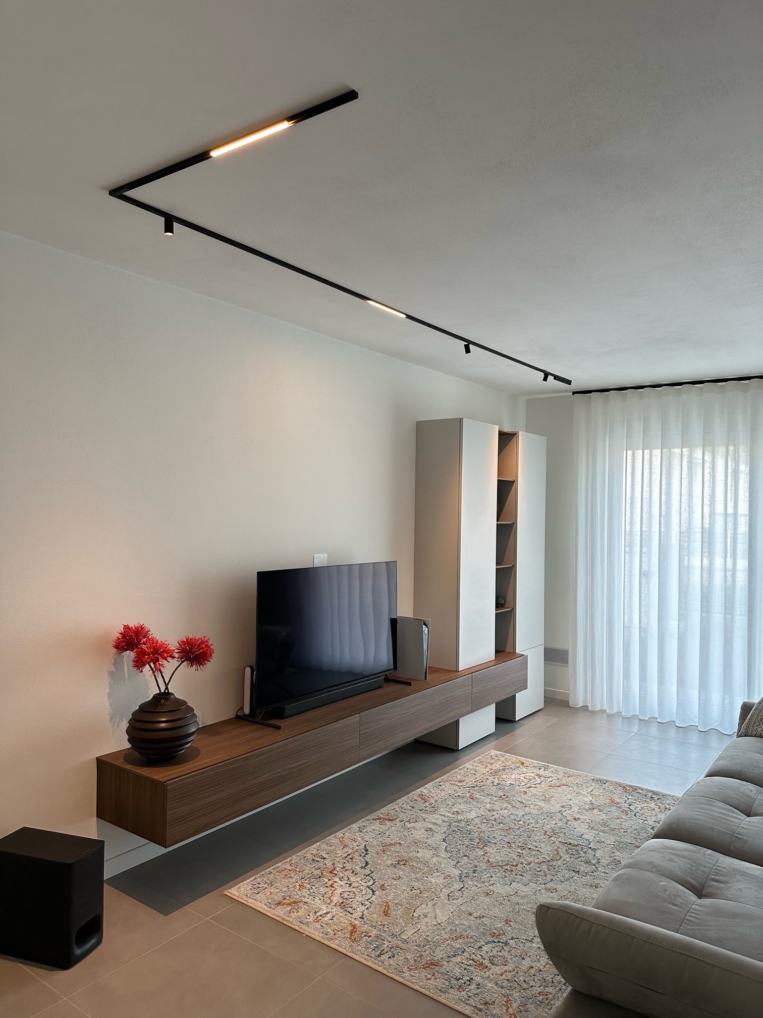 Sistema Karma - Modulo led diffuso 30cm - Nero