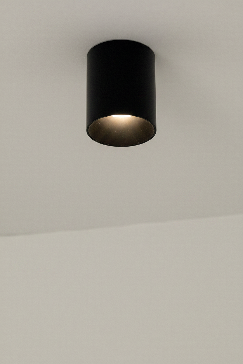 Faretto Nox Round - Nero