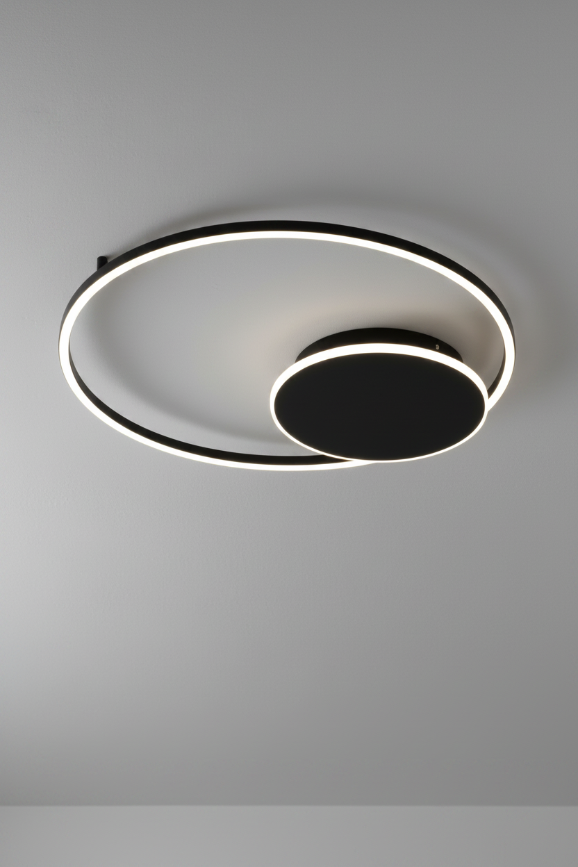 Plafoniera Eclisse - Nera