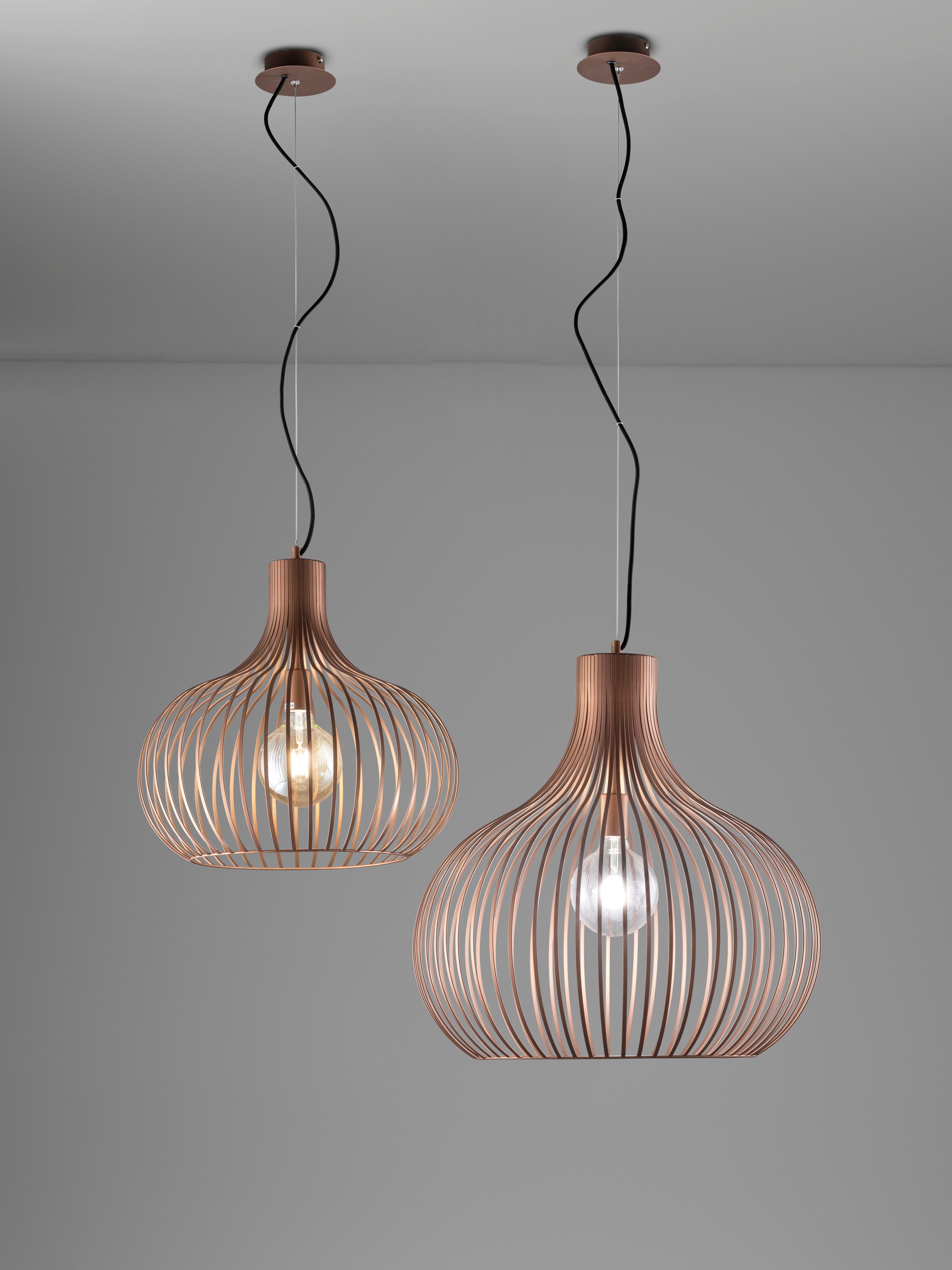 Sospensione Gabbia Bronzo