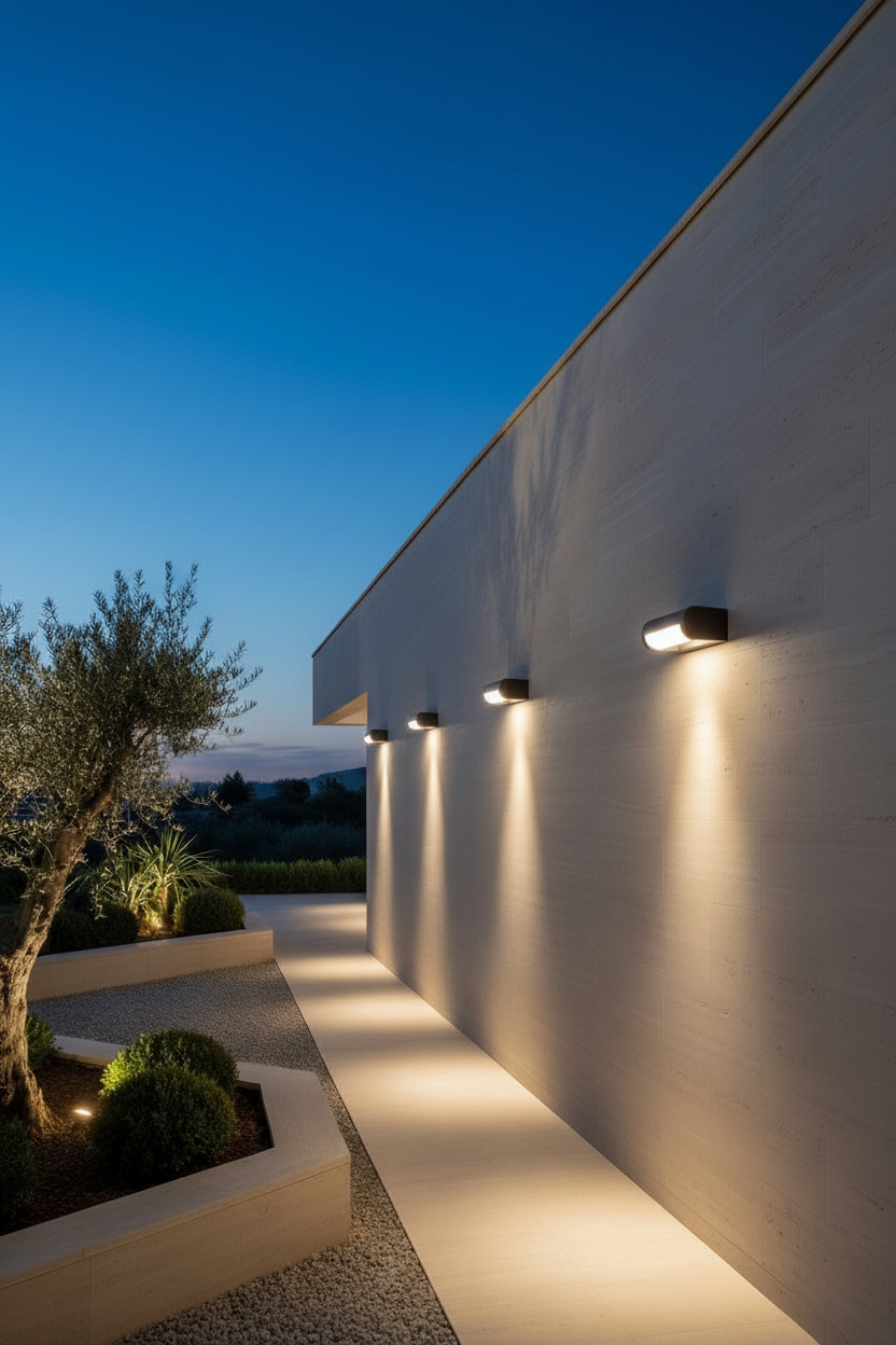 Applique esterno Focus - Corten