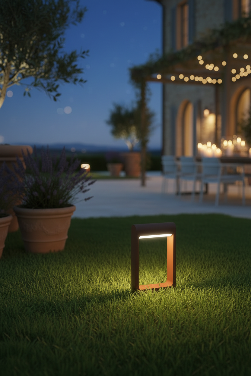Paletto da terra Focus - 30cm Corten