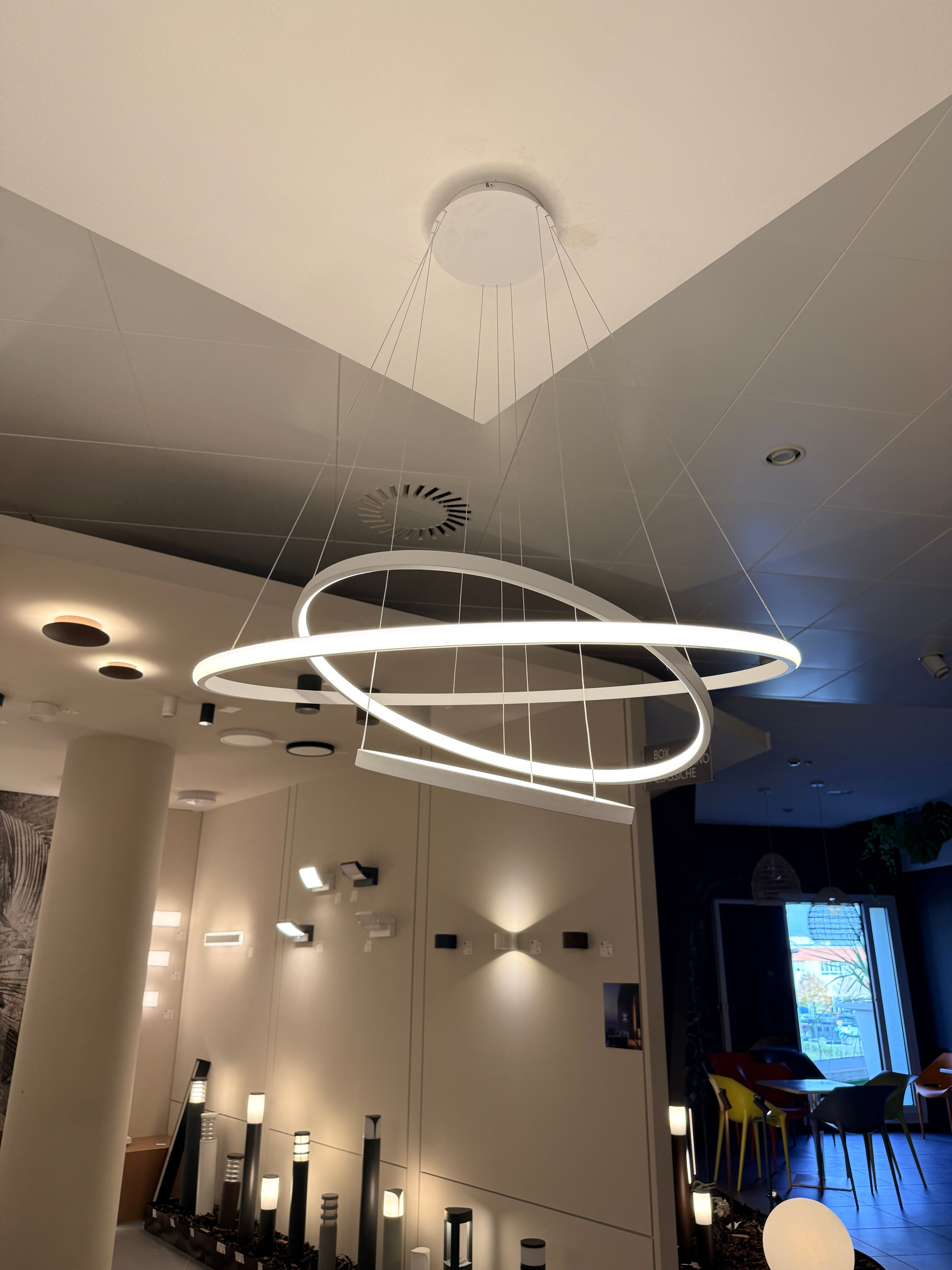 Sospensione Brooklyn 3 - Bianco