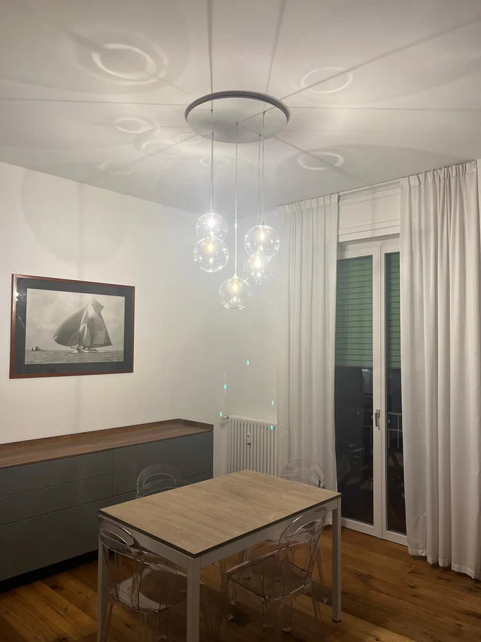 Sospensione Sofia - Sfere Cristallo G9