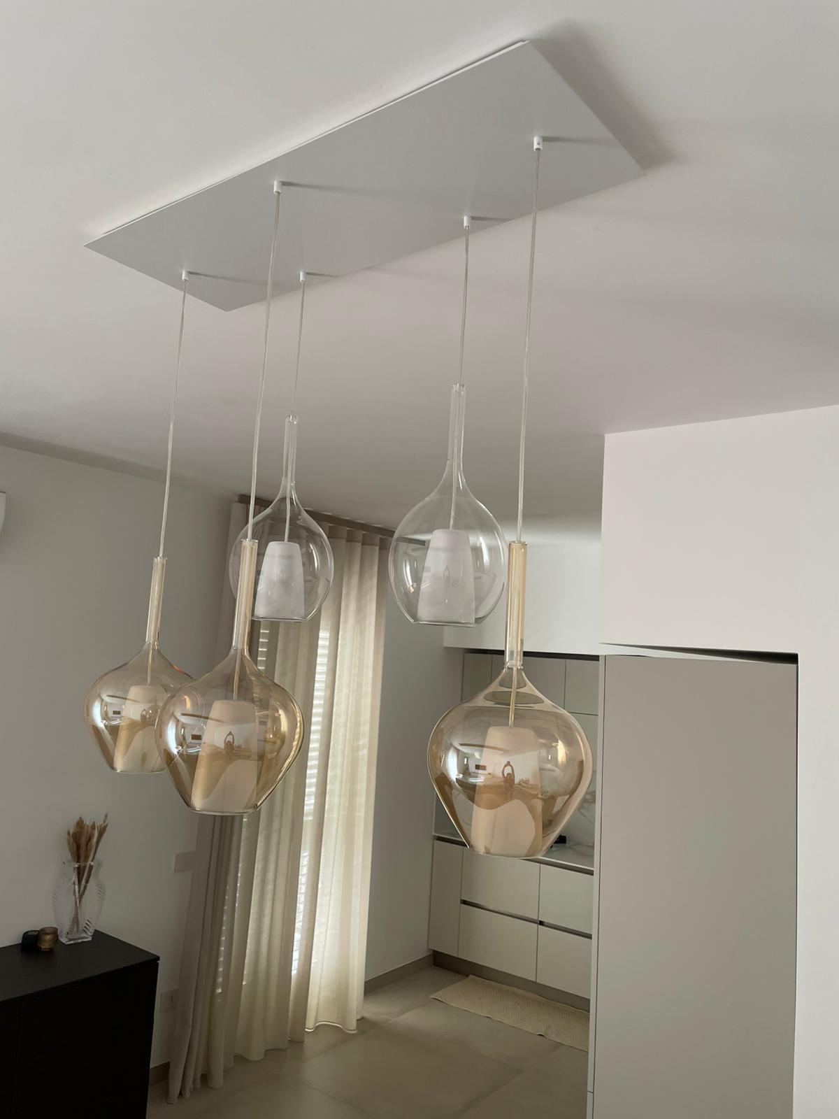 Sospensione Flower - Trasparente