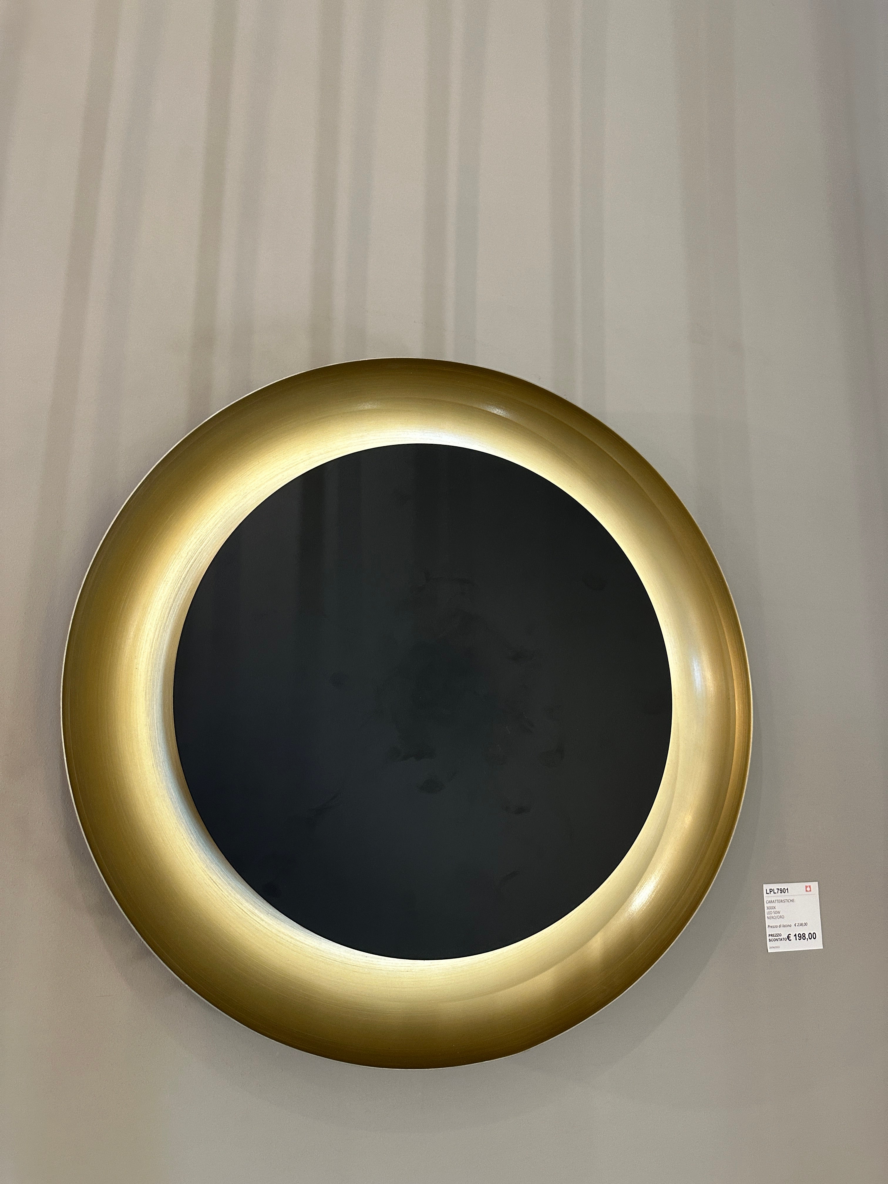 Plafoniera Aura - Oro e Nero