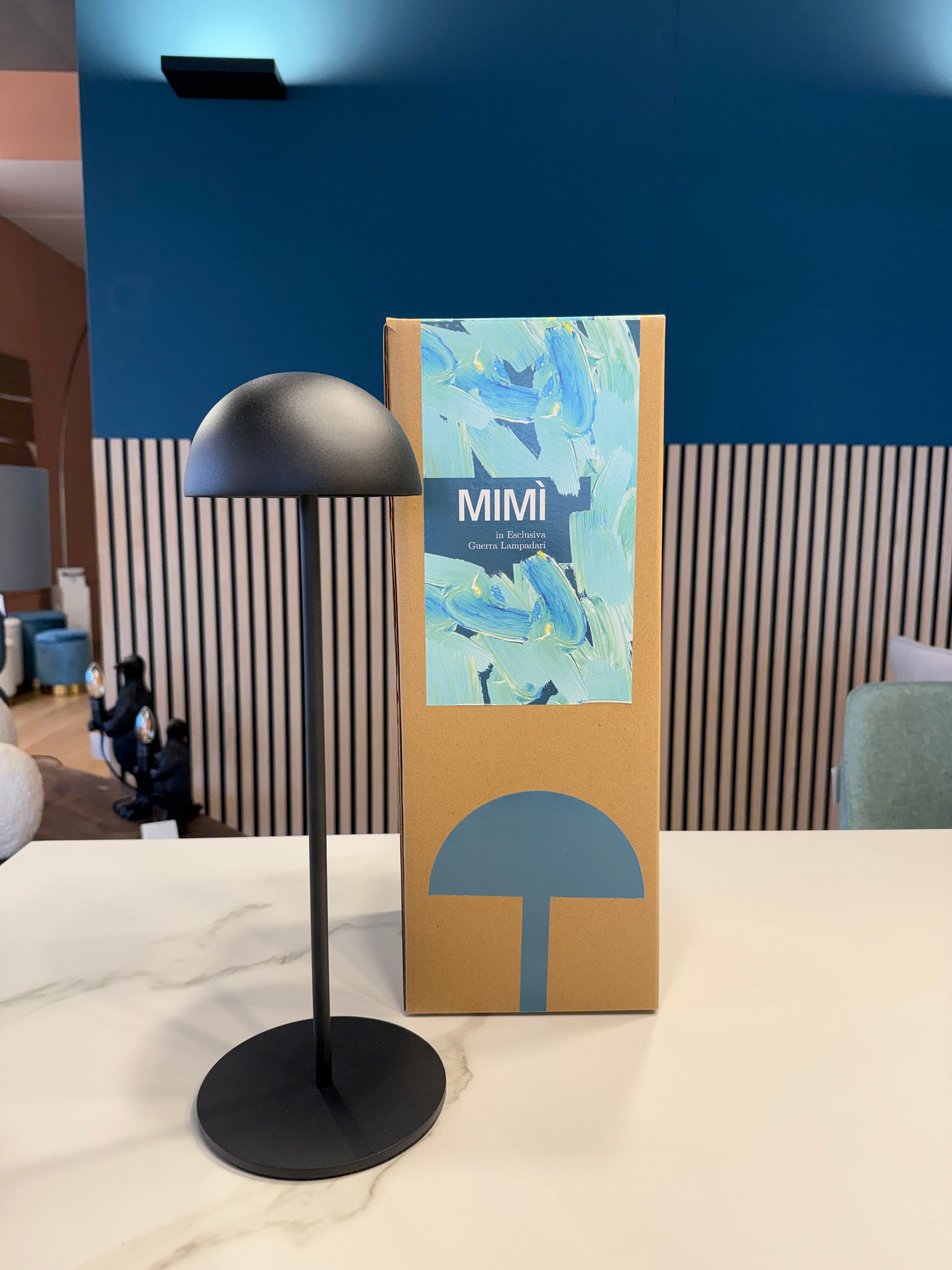 Mimì - Lampada ricaricabile Nera
