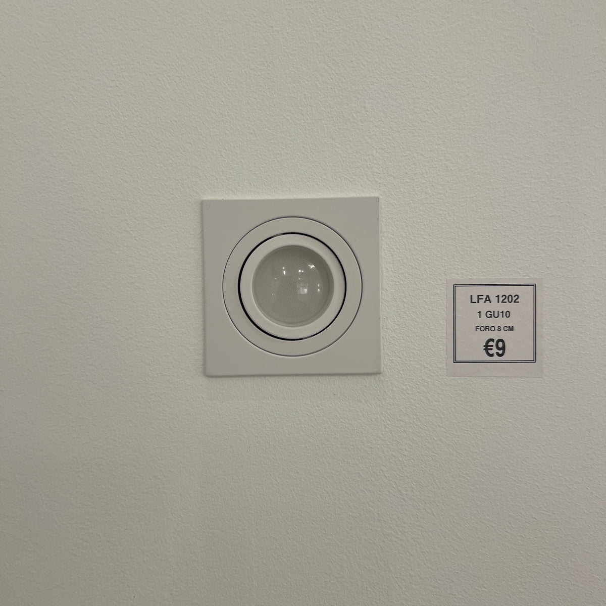 Porta Faretto Orientabile Incasso 90mm Quadrato Luci Soffitto Lampade Gu10 Gu5 3 Colore Nero 84733869 - Foto 4