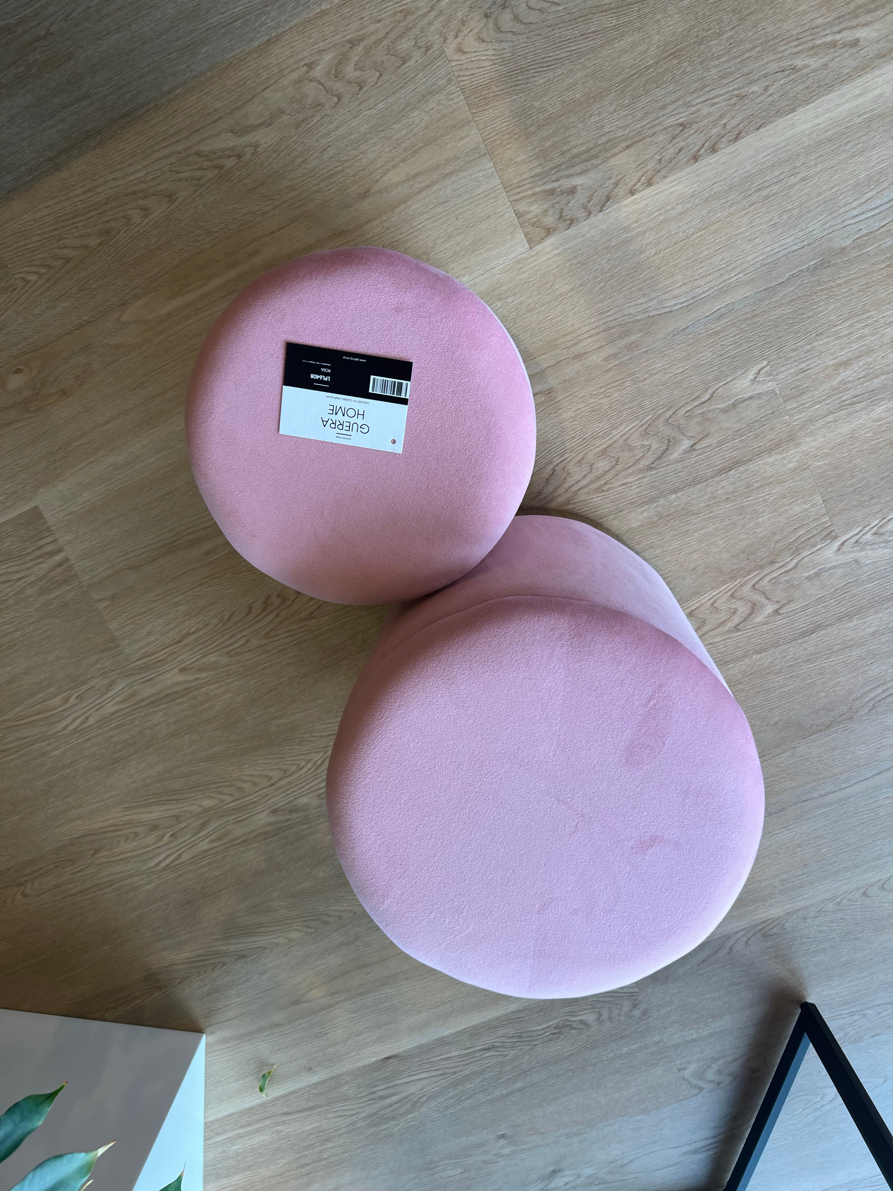 Set 2 Pouf contenitori - Rosa