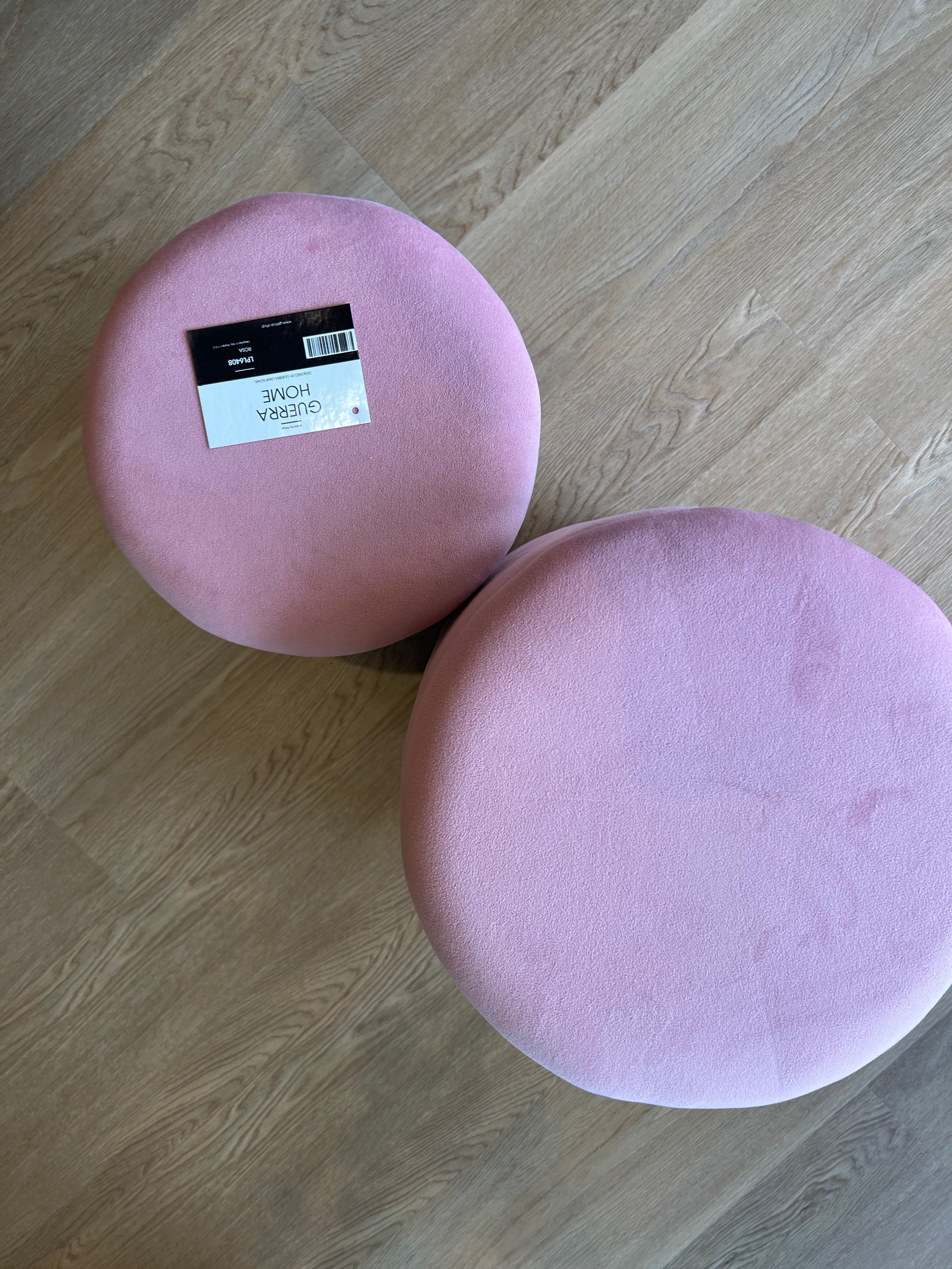 Set 2 Pouf contenitori - Rosa