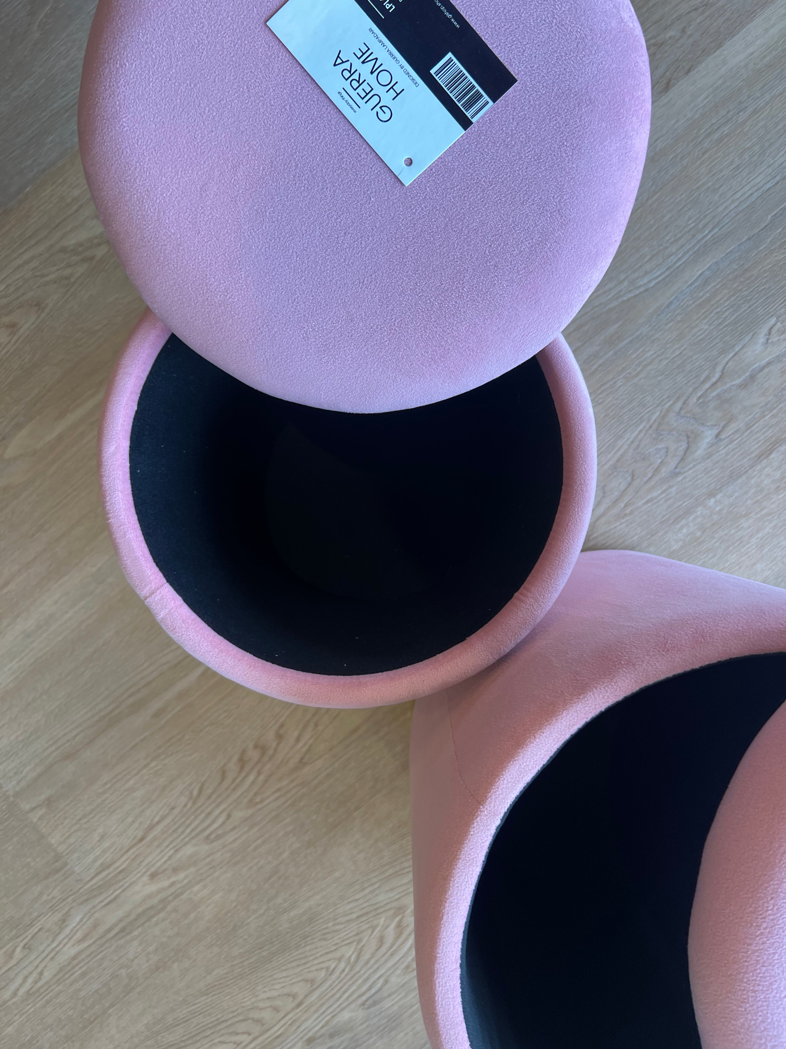 Set 2 Pouf contenitori - Rosa