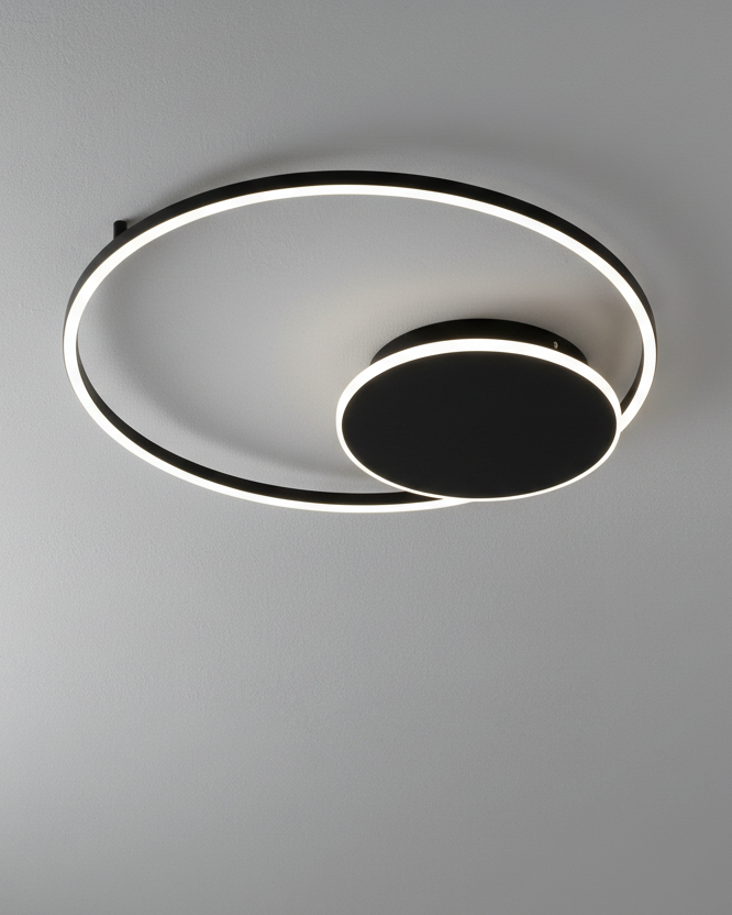 Plafoniera Eclisse - Nera