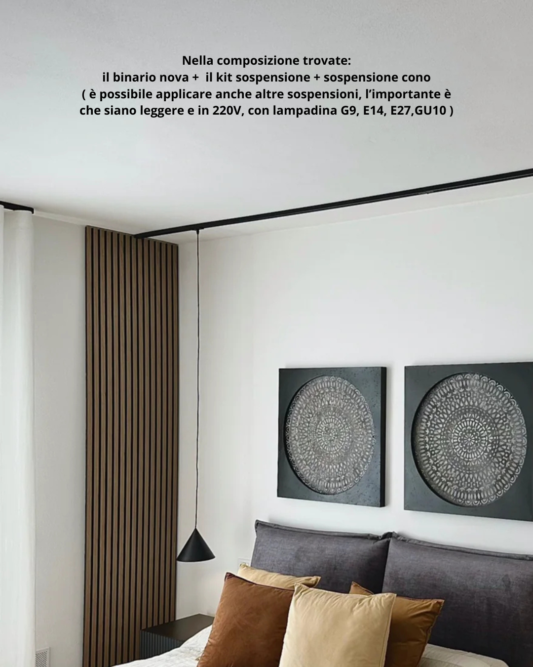 Sospensione Cono - Nero