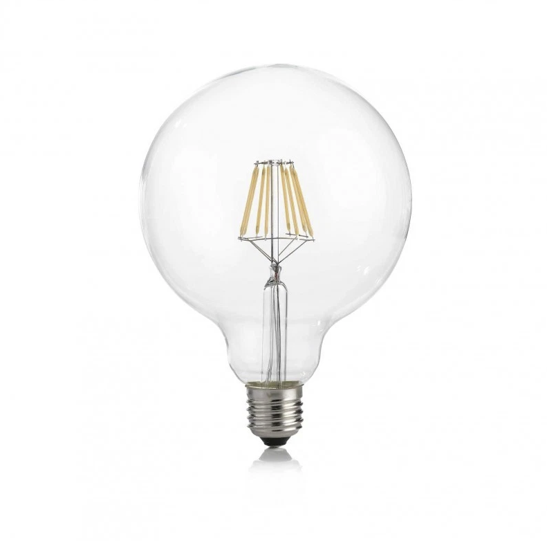 Lampadina E27 PALLONCINO GRANDE 9W Vetro Trasparente