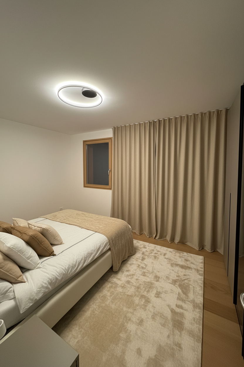 Plafoniera e Applique Eclisse luce indiretta - Nero