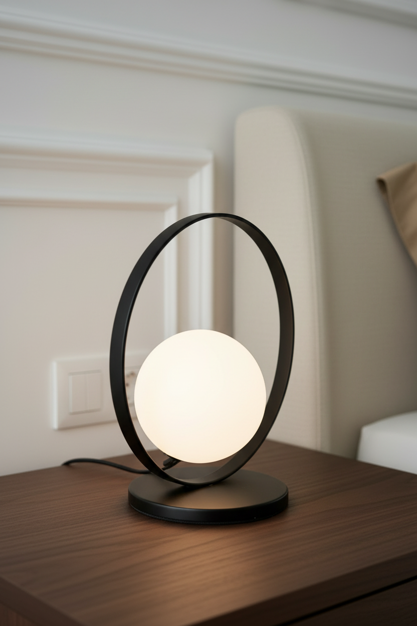 Lampada tavolo Spalato - Nero