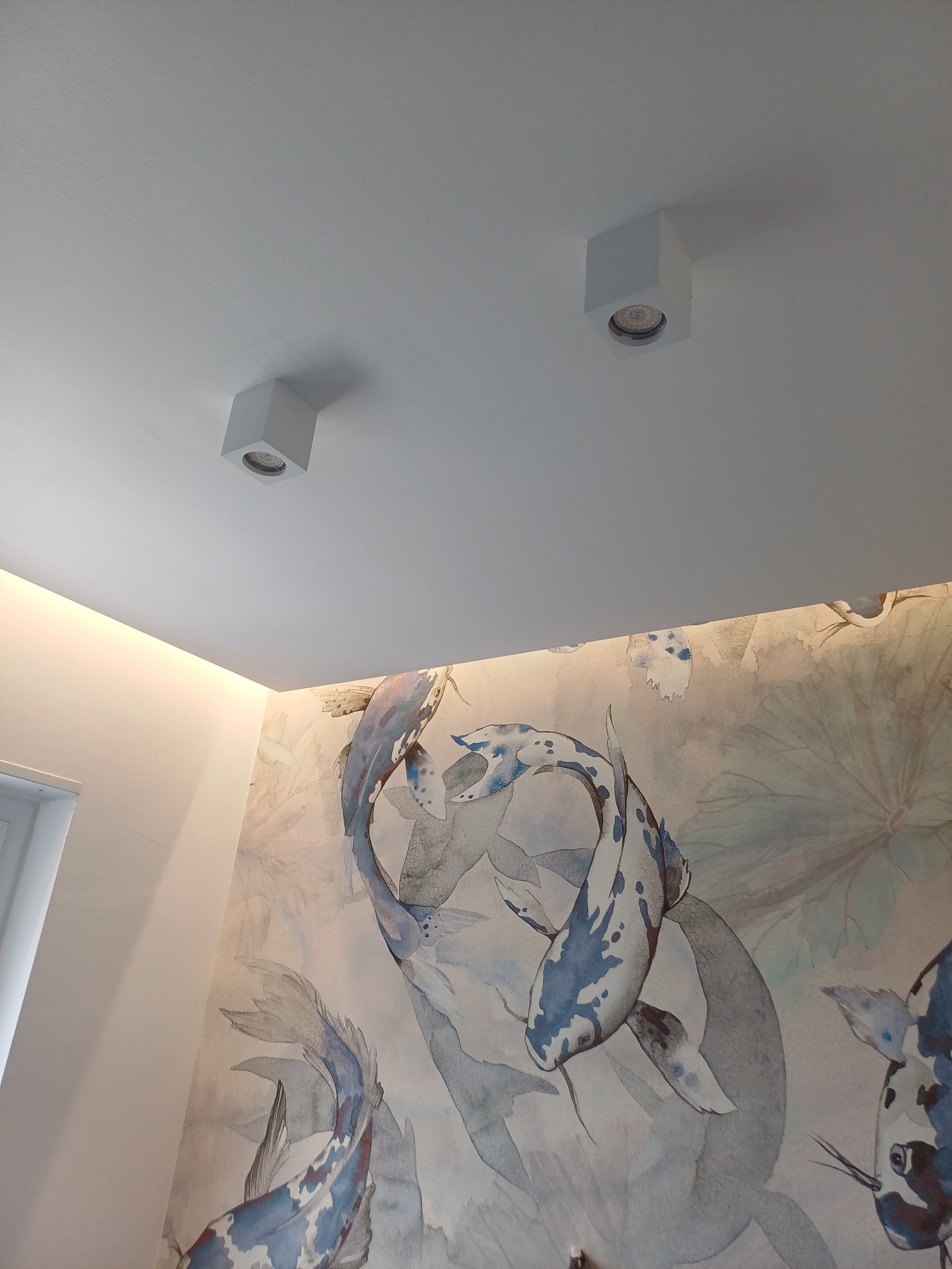 Faretto soffitto quadrato in gesso