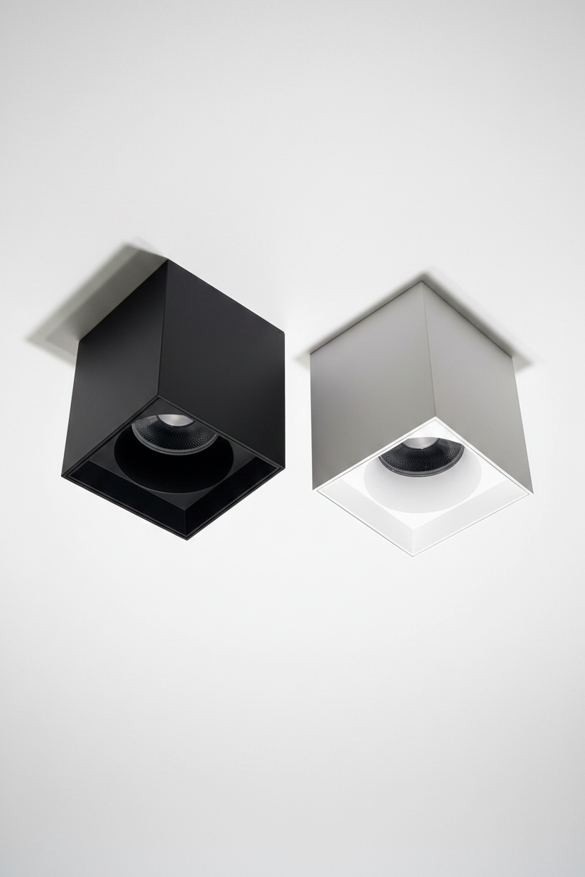 Faretto Nox Square - Bianco