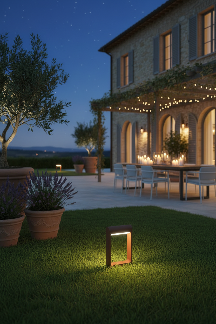Paletto da terra Focus - 30cm Corten