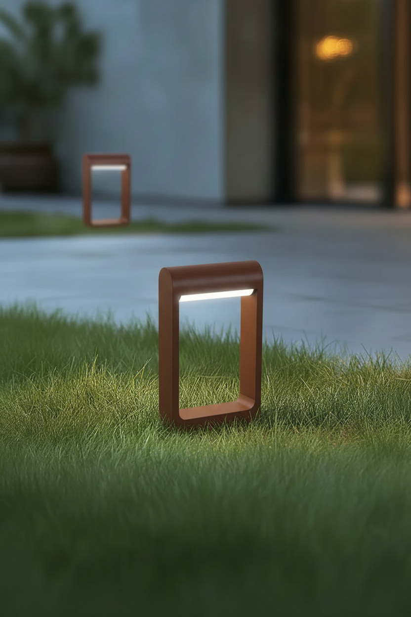 Paletto da terra Focus - 30cm Corten