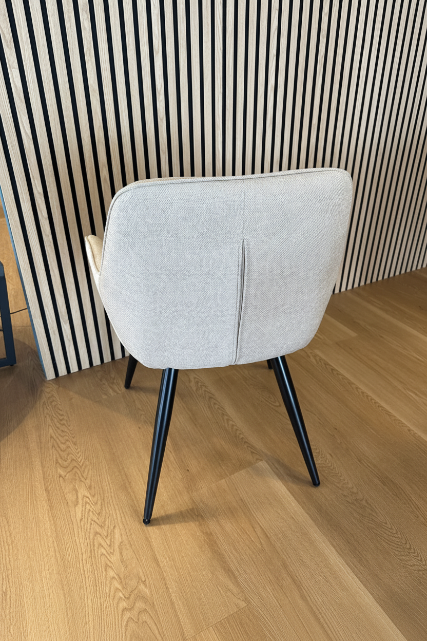 Set 2 poltrone Caterina - tessuto beige