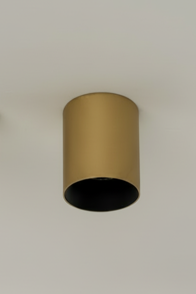 Faretto Nox Round - Nero e Oro